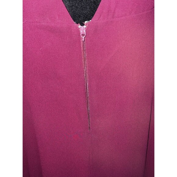Show Me Your Mumu Kendall Maxi Dress Merlot Chiffon Sleeveless Floor Length XL - Picture 9 of 12